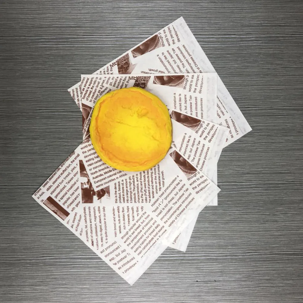 200 Piezas de Papel Grueso Resistente a Desgarros, Apto para Alimentos, para Envolver Sándwiches, a Prueba de Grasa, para Hamburguesas, Galletas, Pan y Comida para Llevar