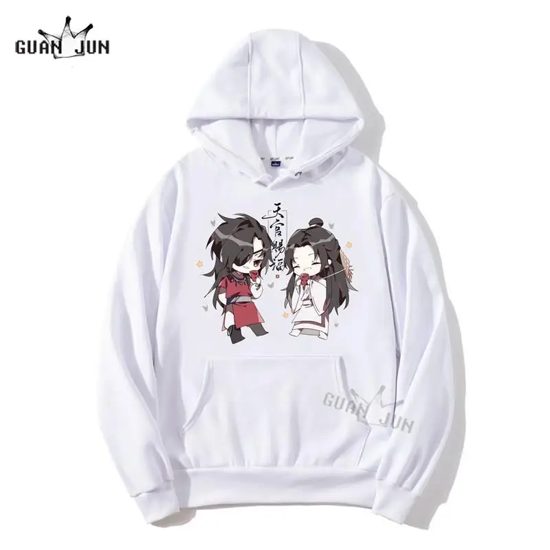 Tian Guan Ci Fu Xie Lian Hua Cheng Print Anime Hoodie Pullover Sweatshirt Women Long Sleeve Plus Size Casual Hoody Clothes