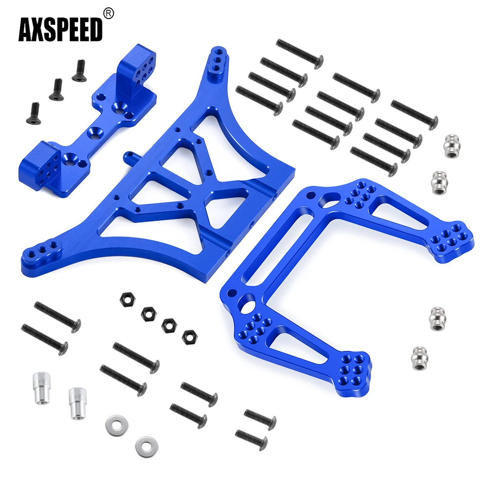 AXSPEED Aluminum Front and Rear Shock Tower Mounts for 1/10 Slash 2WD RC Car Upgrade Part