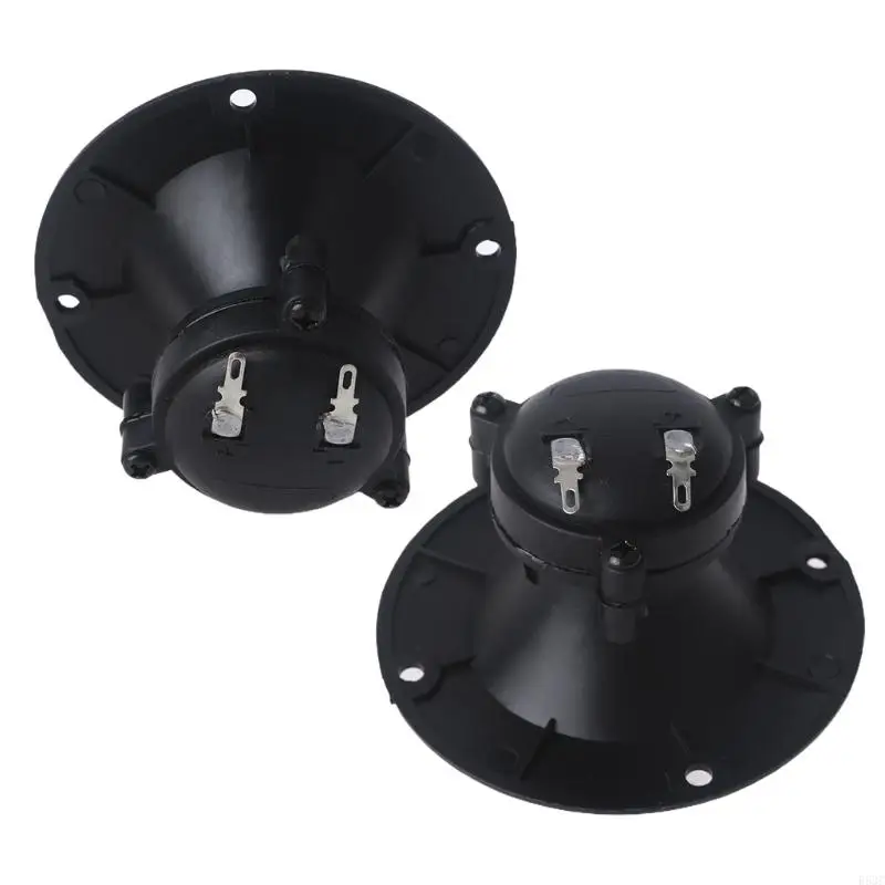 

R53C Black Horn Speaker Tweeter 3 Inches Diameter 9mm High Power Horn Audio Tweeter Circular Piezo Tweeter Speaker Horn