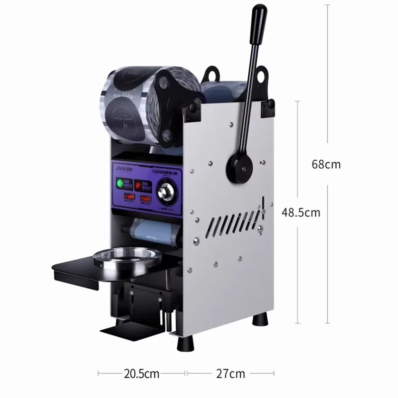 Plastic Cup Sealing Machine Commercial Manual Cup Film Sealer Milk Tea shop Sealing Machine Semi-automatic Milk Tea Cup Sealer