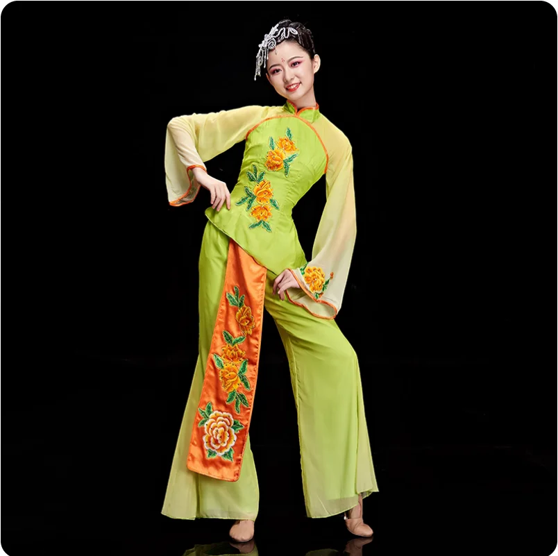 زي الأداء، زي الأوبرا، راقصة الرصاص الأنثوية، الرقص المنفرد، رقصة المعجبين العرقية، زي رقص يانغكو الكلاسيكي #4