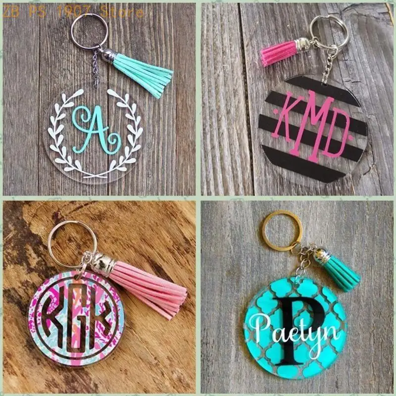 Multi Colors Faux Suede Leather Tassel Keychain Pendants Decorations with Cap 55KA