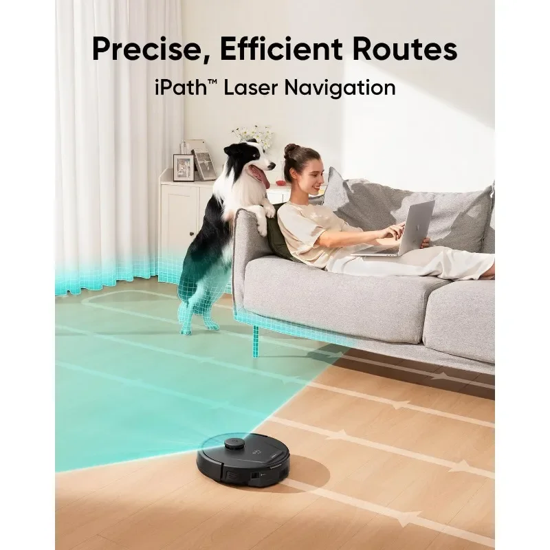 eufy L60 Robot Vacuum with Self Empty Station, Hair Detangling Technology, Up to 60 Days Hands Free Cleaning, 5,000 Pa Suction