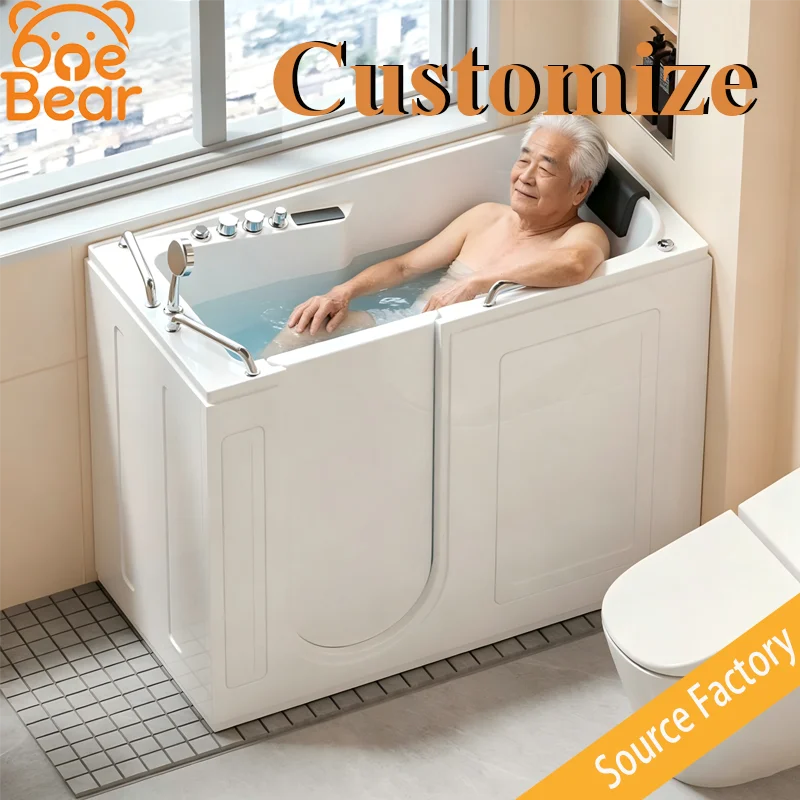 Luxury Modern Freestanding Hot Tub Spa, High Quality Massage Bathtub, Couple Soaking Tub With Hotel Drainage System