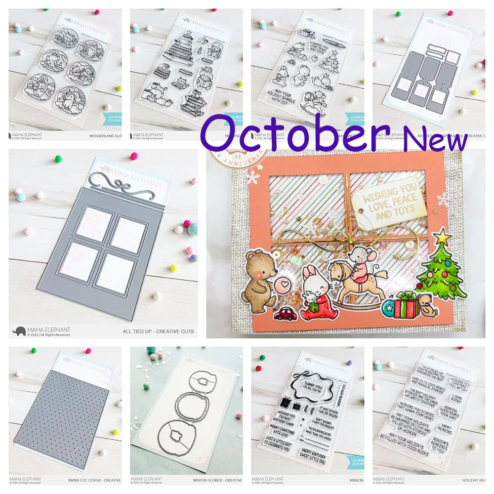 

Christmas Creative Cuts Metal Cutting Dies and Stamps for DIY Reading Tree Scrapbook Album Craft Paper Card Decoration 2025 New