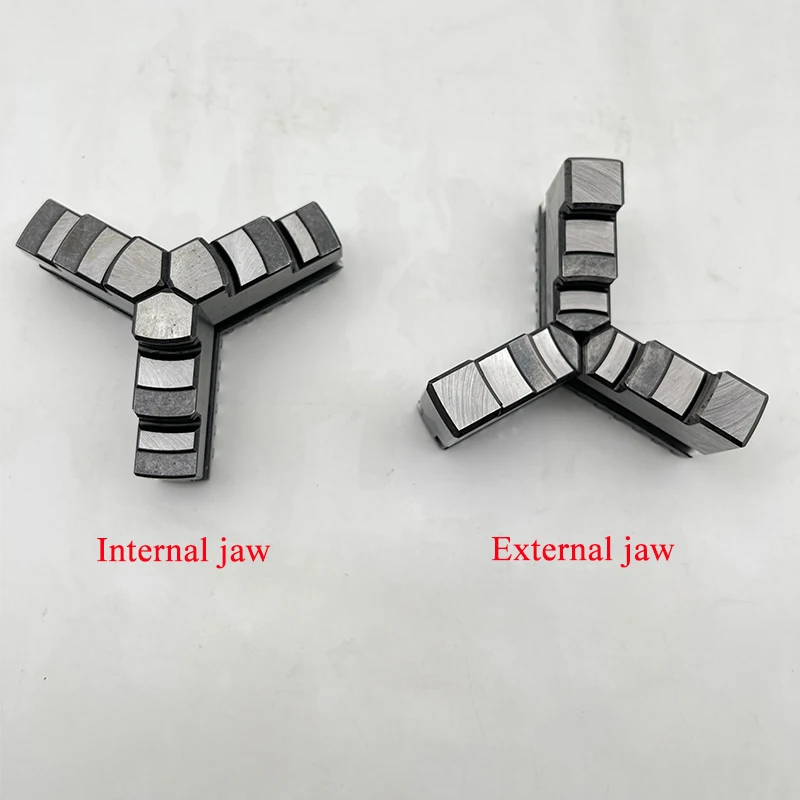 Lathe Chuck Jaw 80mm Internal Jaw External Jaw for SANOU Brand 3 Jaw Self-centering Chuck K11-80