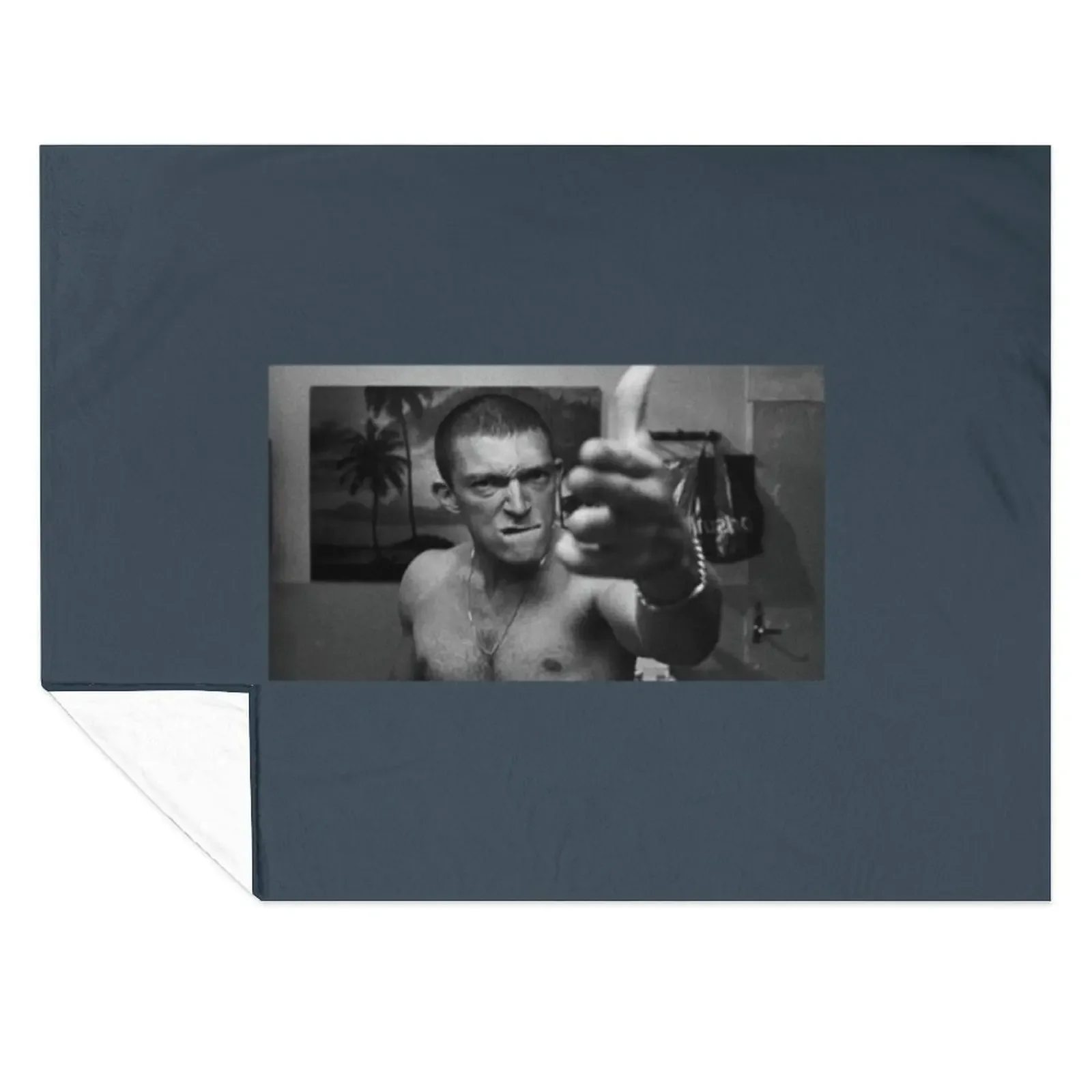 

La Haine Vinz Vincent Cassel Throw Blanket for babies Custom Hair Cute Plaid Blankets