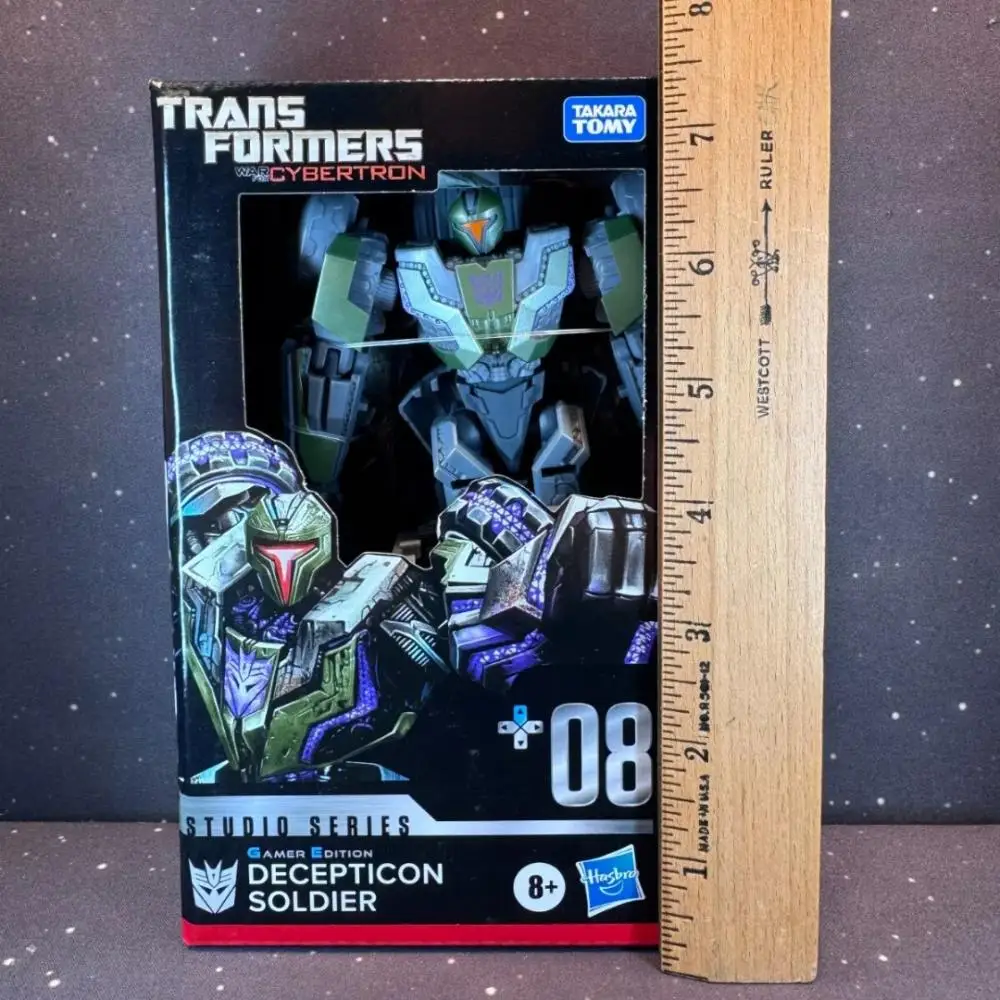 Transformers Toys Studio Series War for Cybertron Gamer Edition Decepticon Soldier Deluxe figura de acción de 4,5 pulgadas regalo SS GE-08