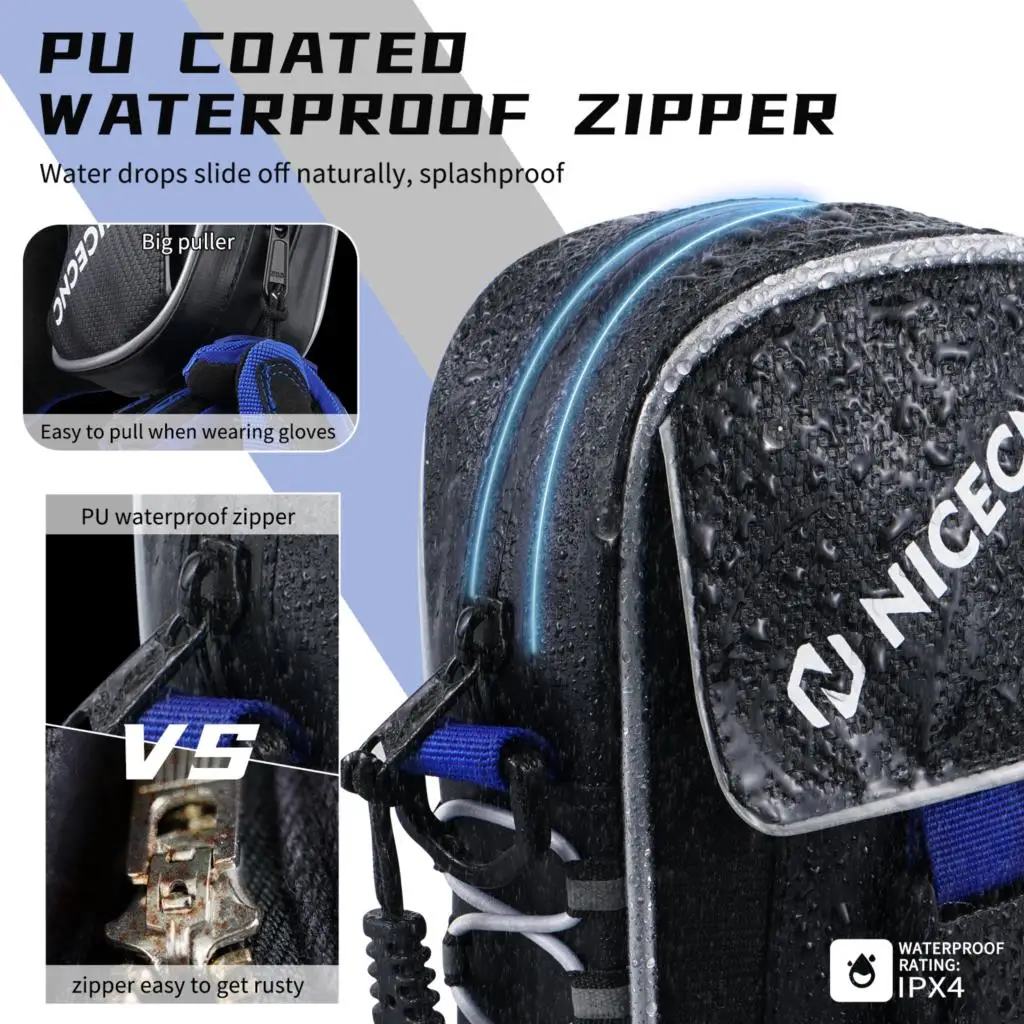 NICECNC ヤマハラプター 700 700R 2016-2023 SE 2014-2020 フェンダーバッグ防水警告タグボード収納袋 ATV アクセサリー