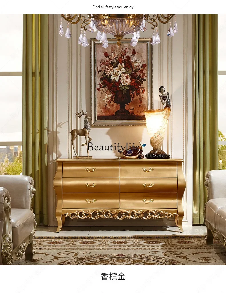 

yj5 European-style entrance cabinet, home partition cabinet, door decoration cabinet, French retro decoration