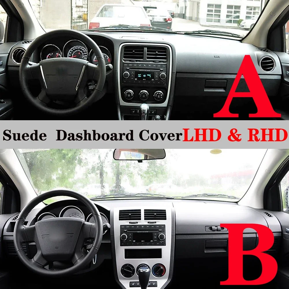 

Suede Leather Dashmat Dashboard Cover Pad Dash Mat Carpet Car Accessories for Dodge Caliber PM MPV SXT 2008 2009 2010 2011 2012