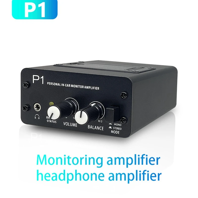 P1 Headphone Monitor Headphones Preamplifier Earphones Amplifier Amp With XLR Inputs 6.35 Output Audio Amp