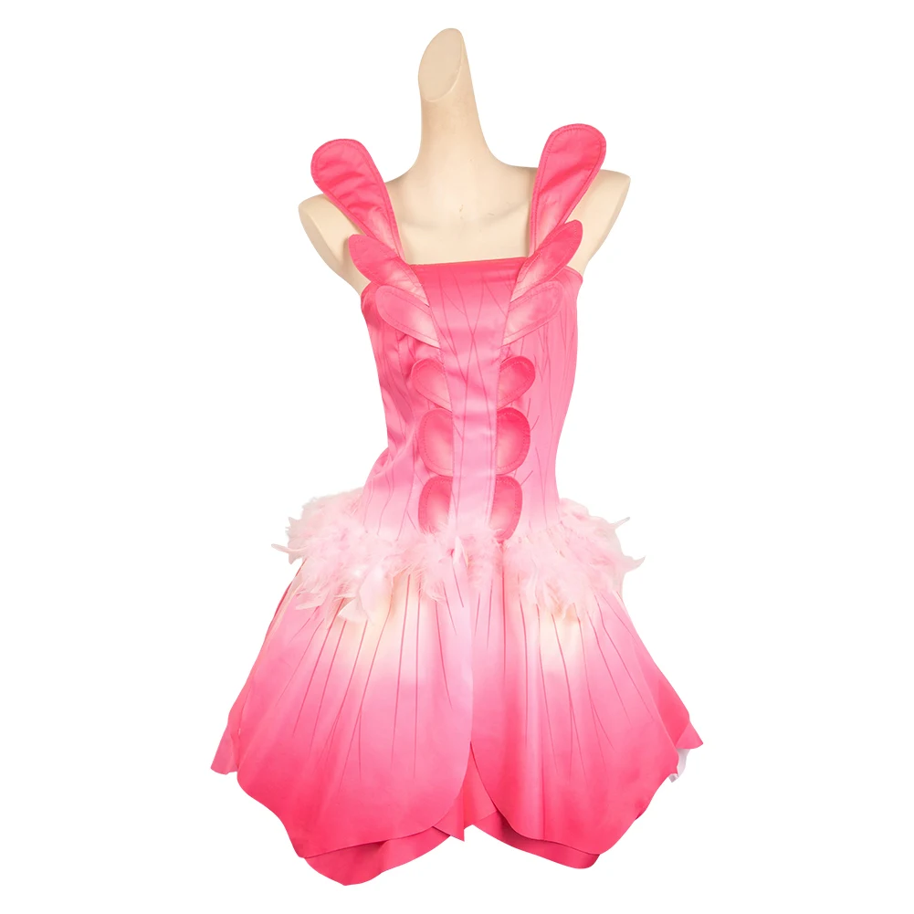 Elina Cosplay Costume Adult Women Pink Dress Outfits Halloween Carnival Party Disguise Suits