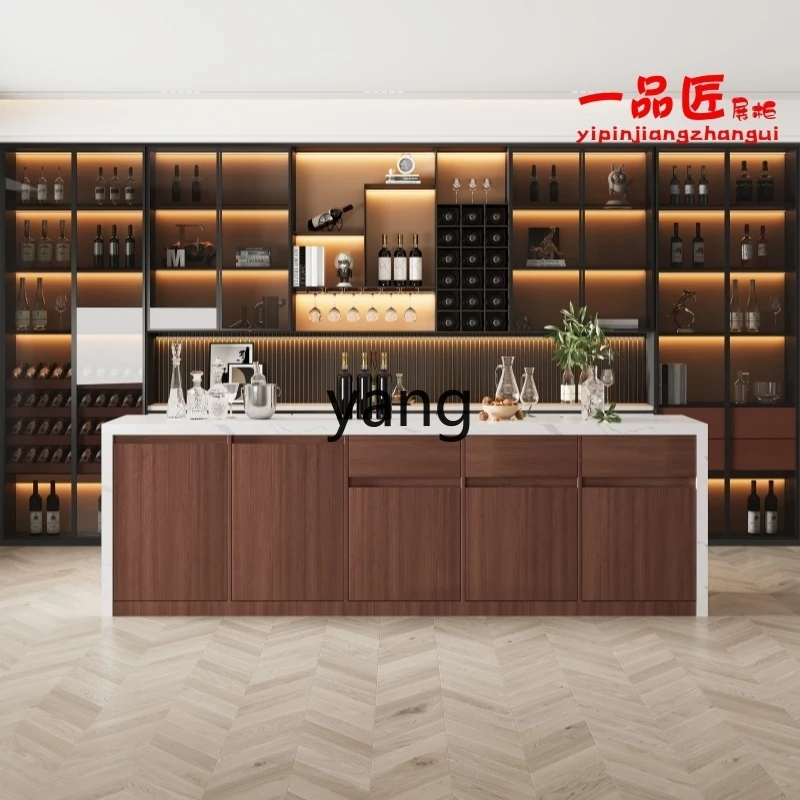 LT Company Island Desk Reception Water Bar Desk Household Partition Dining Table Solid Wood Slate Nakajima Terrace