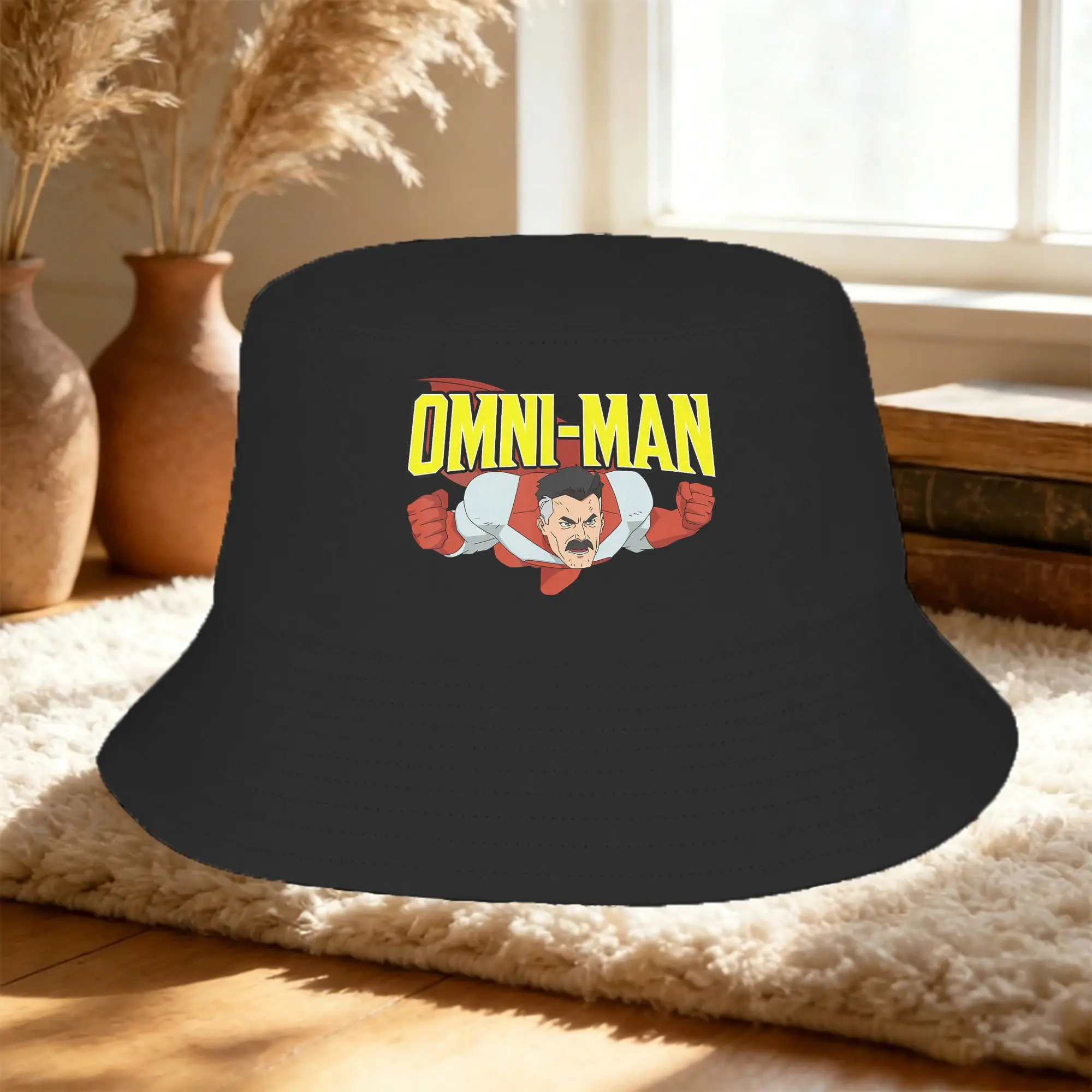Street Invincible Animated Omni-Man Bucket Hats Unisex Foldable  Fisherman Cap Vocation Getaway Headwear Panama Hat