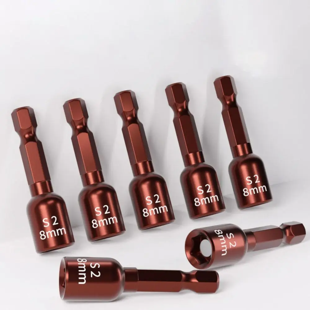 

8mm Size Magnetic Nut Screwdriver Magnetic Design Hexagonal Socket Socket Bit Length Hex Socket High-quality Materials