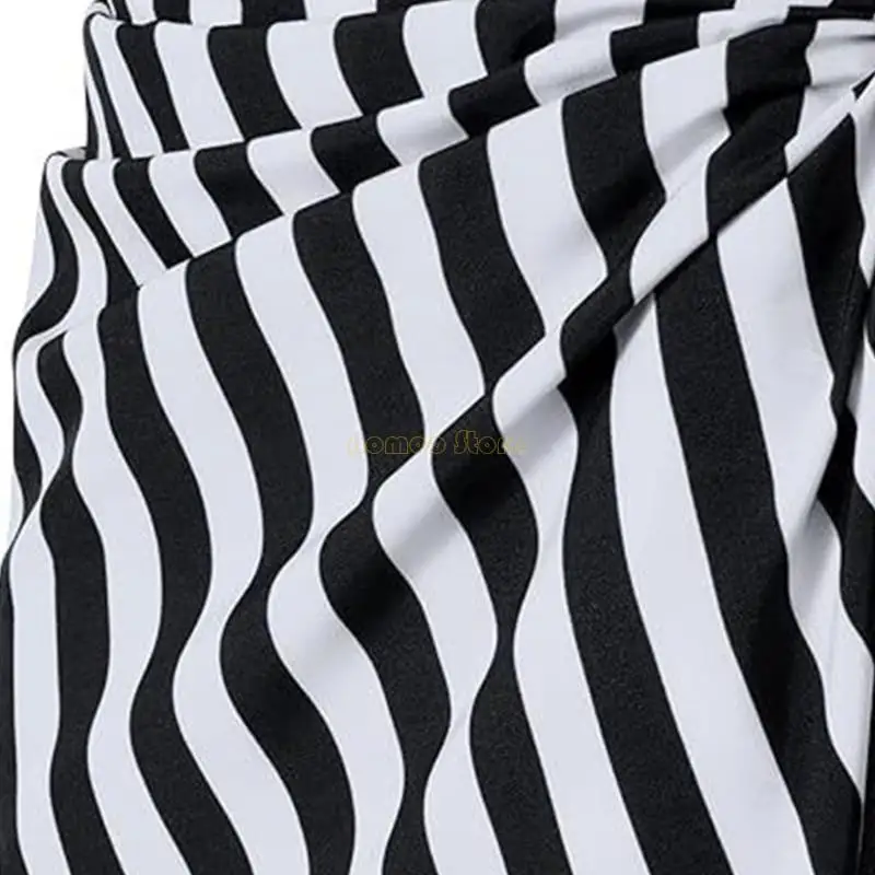 31BF 2pcs Accesorios disfraces piratas Pirate Pirata Falda pirata pañuelo para cabeza para carnavales Halloween