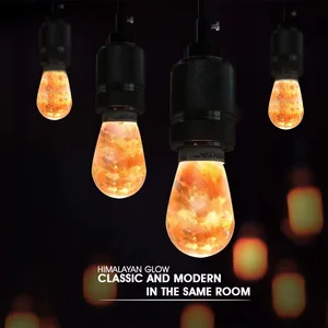 Himalaya-Glühsalzlampe LED-Lampen, heiße Ausrüstung, Bernstein, Lichtdekorationen, Haushalt gut, 60-Watt-Äquivalent, 1PC 12 Hauptverkauf Luminaria Himalaya -Salz - №12