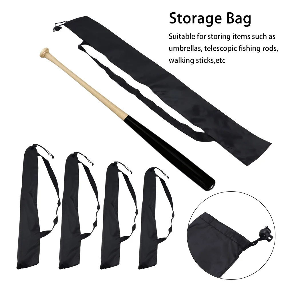 Shoulder Strap Baseball Bat Backpack Protective Covers Anti-Dust Umbrella Storage Bag Foldable Black Fishing Rod Bag