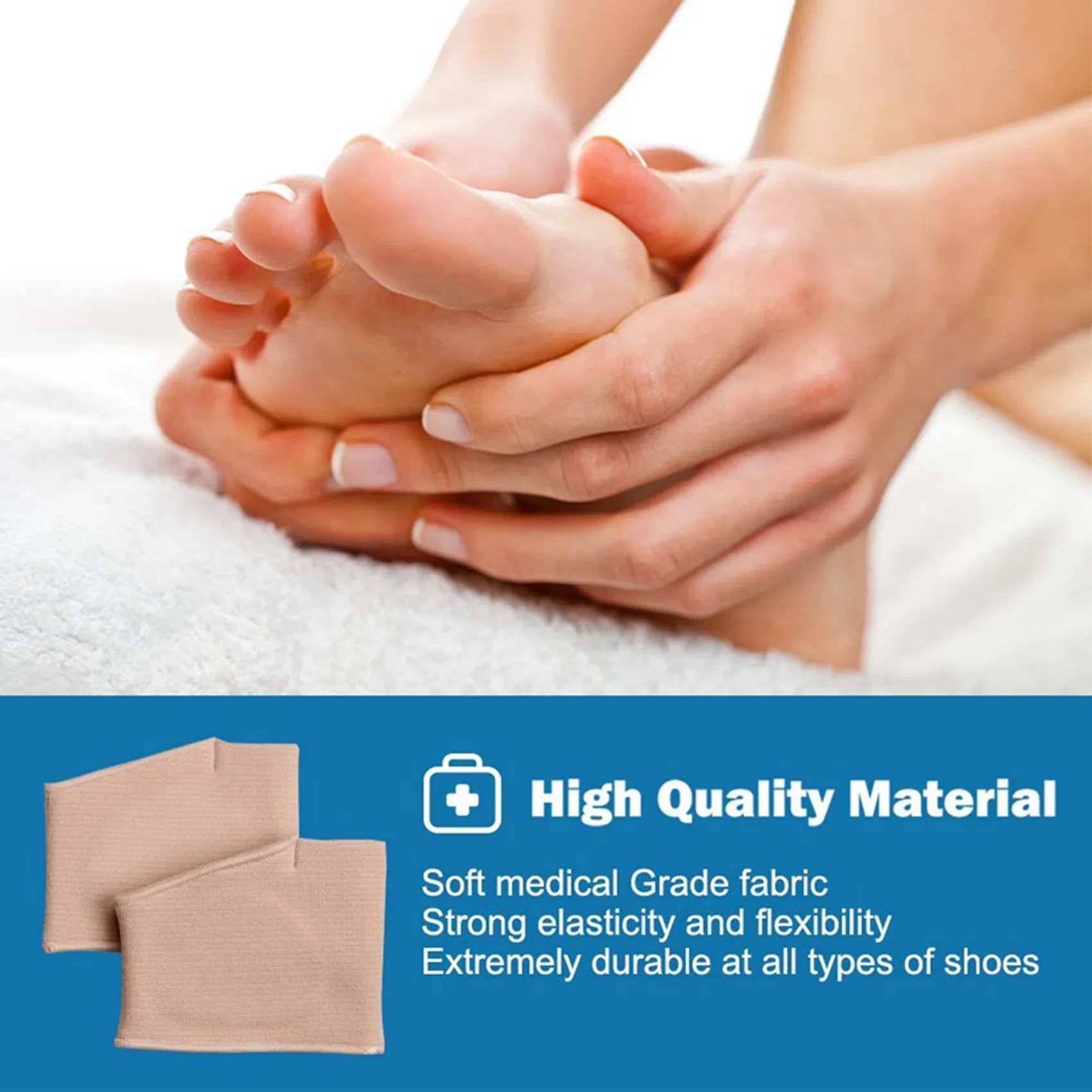 

ABRT-Metatarsal Sleeve Pads-4-Pair Ball Of Foot Cushions And 2-Pair Gel Forefoot Cushion For Metatarsalgia,Blisters,Callus