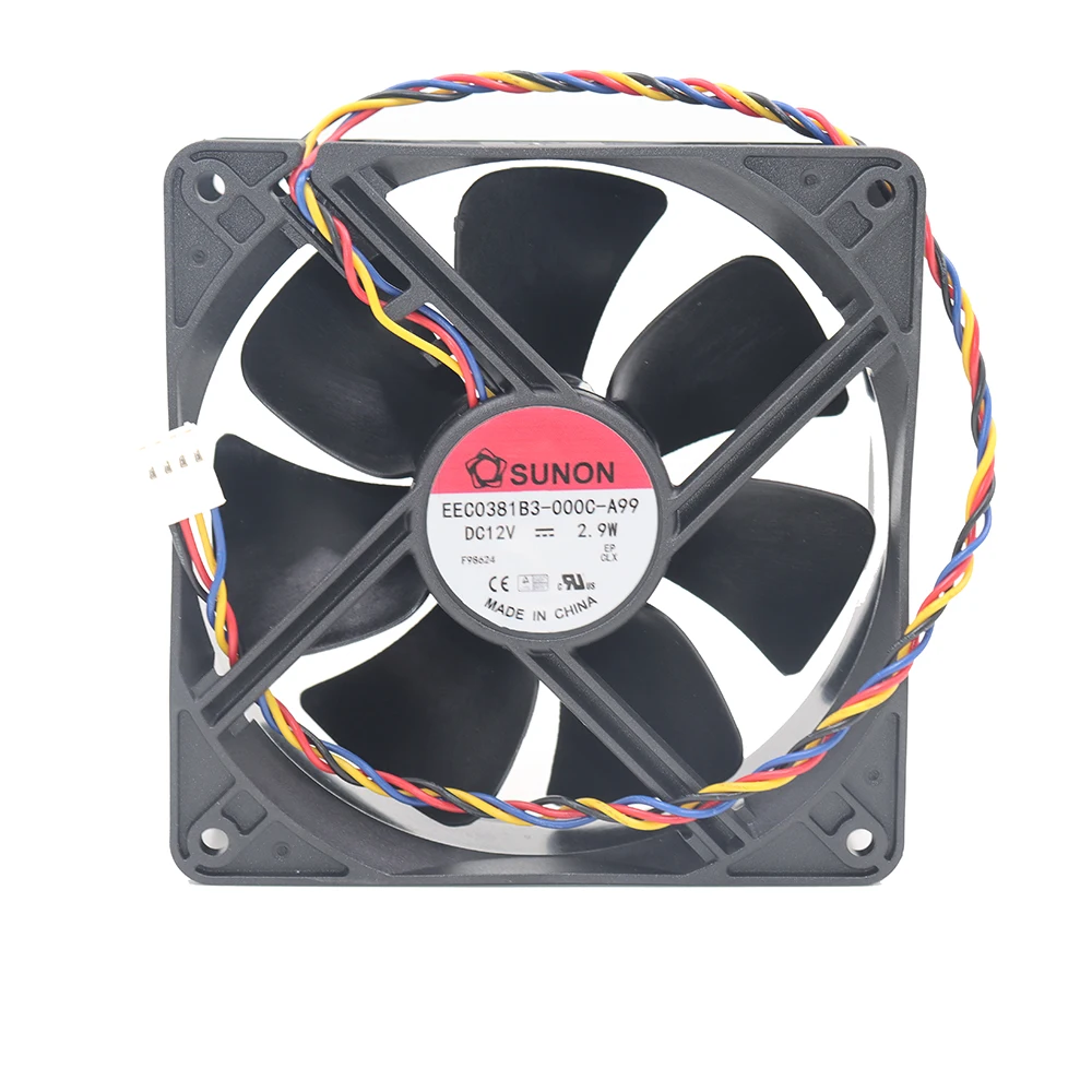 

New SUNON Construction Standard EEC0381B3-000C-A99 12038 12V 2.9W Chassis Cooling Fan