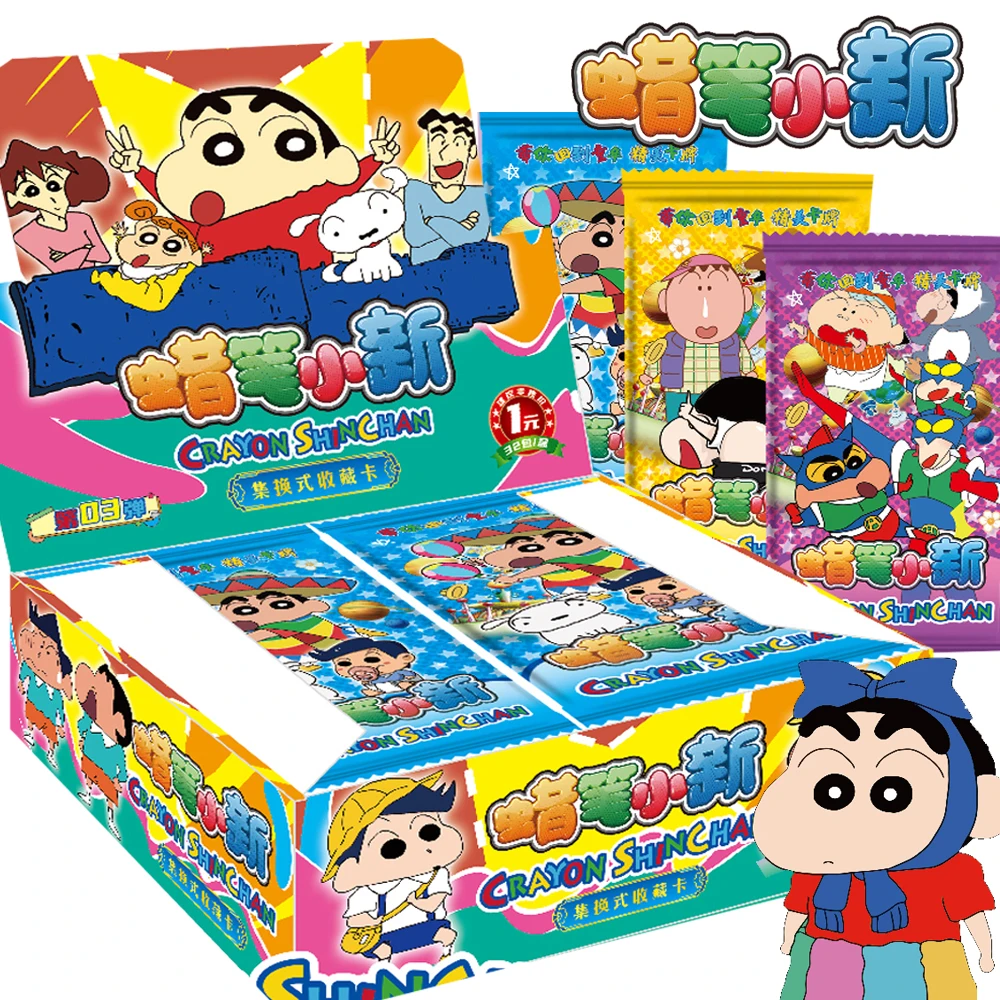 Crayon Shin-chan Card Collection Kasukabe Defense Force Toru Kazama Nohara Shinnosuke Cute Rare Trading Card Toy Children Gift