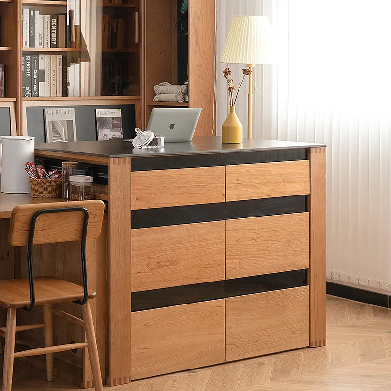 

Small apartment dining room storage locker, household living room multi-functional integrated cooking table