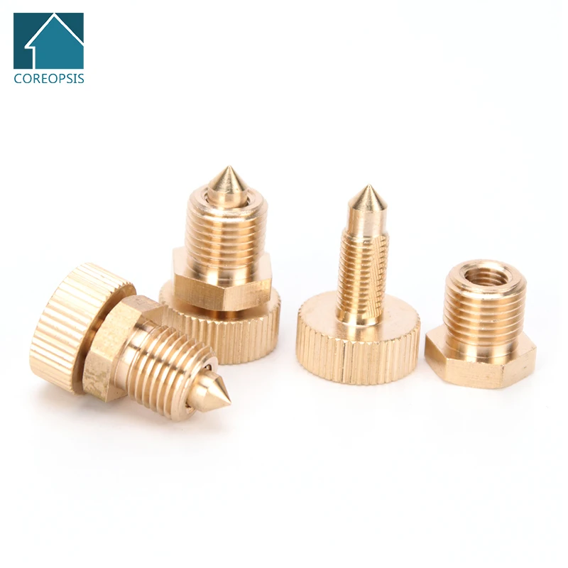 3pcs/set High Pressure Air Bleed Screw Copper Safety Bleeder Valve 3-Stage Pump Spare Parts Replacement Kit PCP Air Pumps Parts