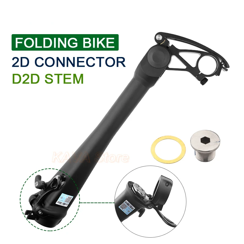 Folding Bike 28.6mm31.8mm Quick Release Height Adjustable Angle Small Wheel Bike Riser Fork Stem Adapter Bike stem