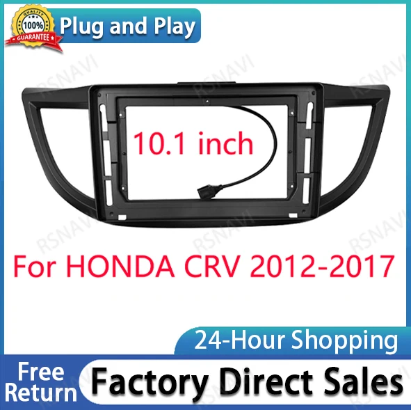 

9/10.1 дюймовый автомобильный радиоприемник Facia для HONDA CRV 2012-2017 Панель Крепление для приборной панели установка двойной Din автомобильный Dvd комплект рамы