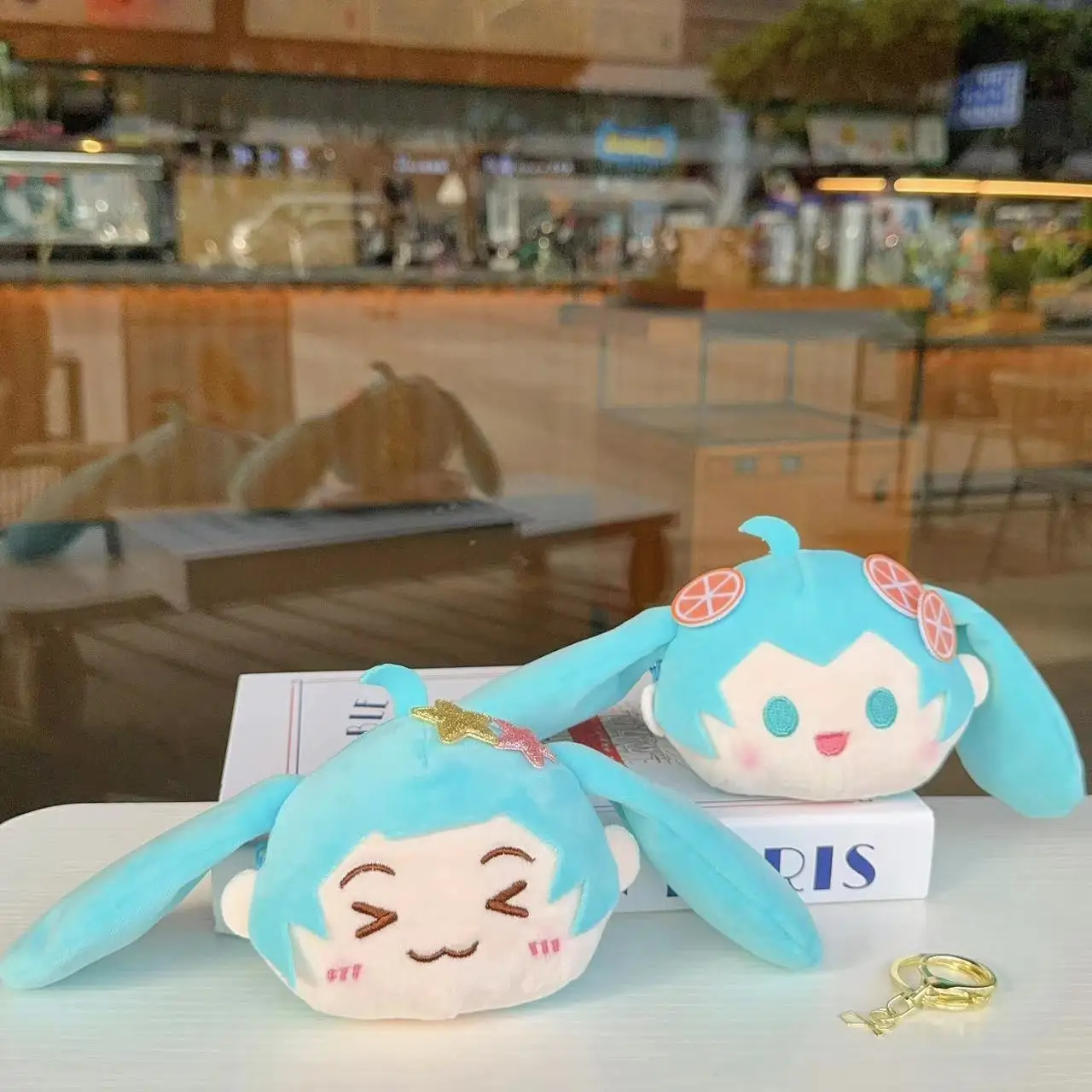 Figuras de Anime Hatsune Miku de dibujos animados, cartera cero, mochila colgante, muñeca linda, Auriculares Bluetooth, bolsa de almacenamiento, regalo de cumpleaños, Juguetes