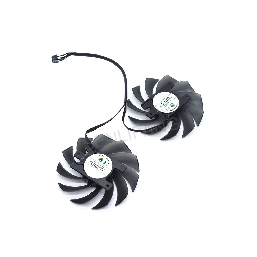 CF-12915S DC12V Cooler For AXGAMING RTX2060S GTX1660ti 1660S X2 Twin X2 Graphics Card Fan 4Lines 0.35A