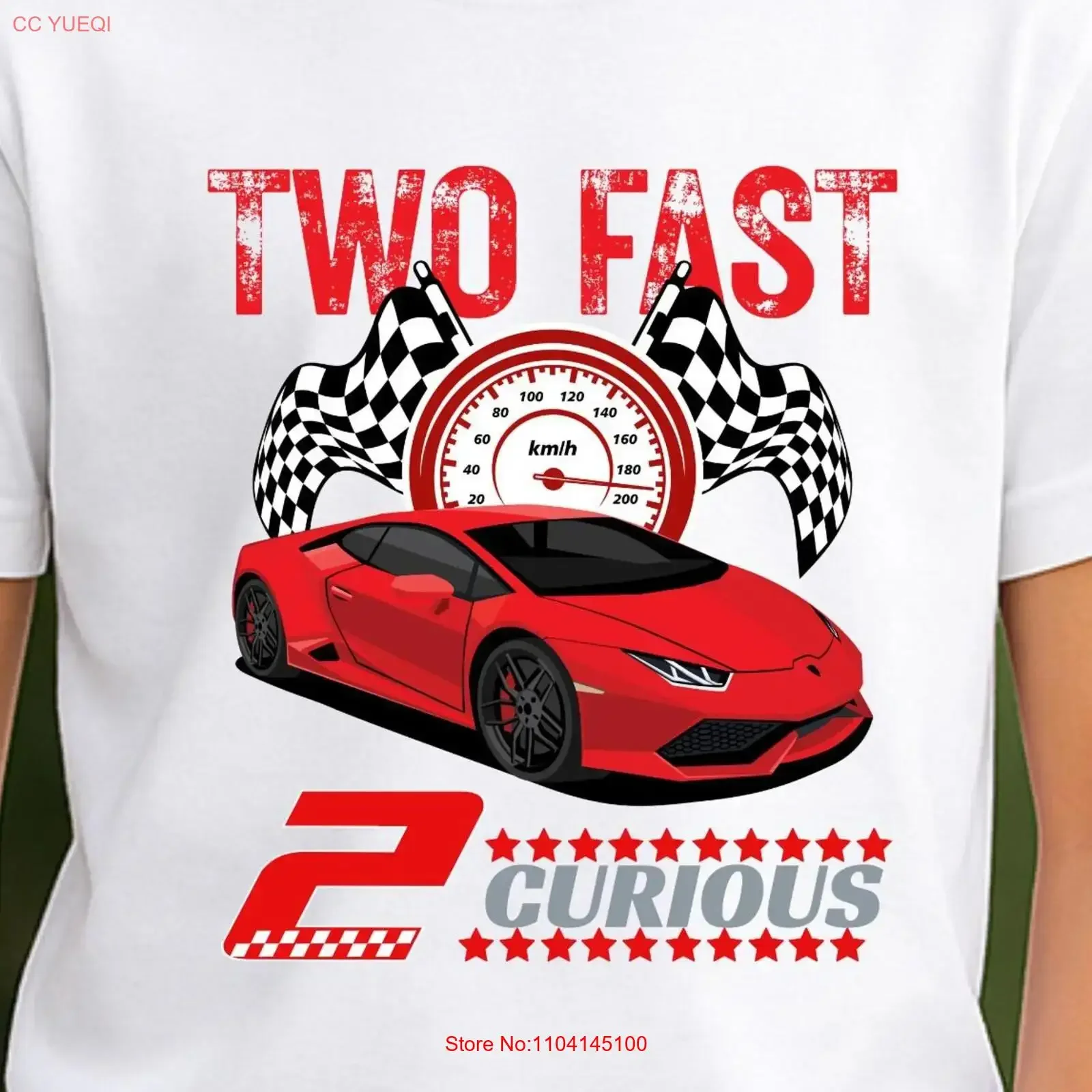 

Футболка на день рождения для маленьких мальчиков, два быстрых 2, ужасный гоночный автомобиль, 2-й наряд для мальчиков, гоночная вечеринка, спортивная винтажная стираная унисекс, универсальная