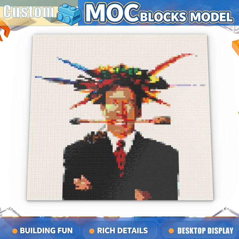3316PCS Abstract Portrait Mosaic Building Blocks Wall Art Model DIY Assembly Set Colorful Modern Decoration Creative Display Toy