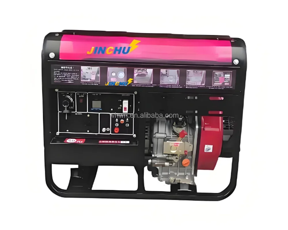 JC Factory High Quality Mini 8Kw 10Kva Open Frame Silent Diesel Generator Sets Water Cooled 1 Phase/3 Phase 100% Copper