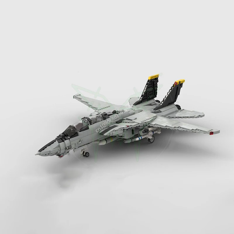 2052pcs Moc 1:35 Scale Grumman F-14 Tomcat Fighter Building Blocks Model Creative Bricks Toys Kids Christmas Gifts