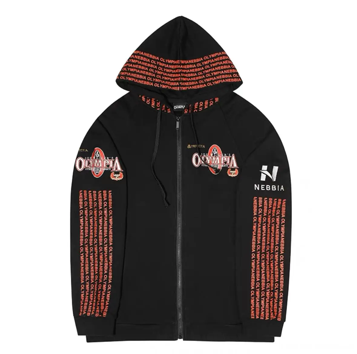 2023 Latest Olympia Embroidered Hoodie Sweater Fitness Bodybuilding Athlete