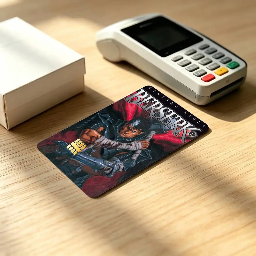 Berserk-K Griffith Guts Credit Card HD Stickers Game Card Decal Small Chip Waterproof Sticker Gift