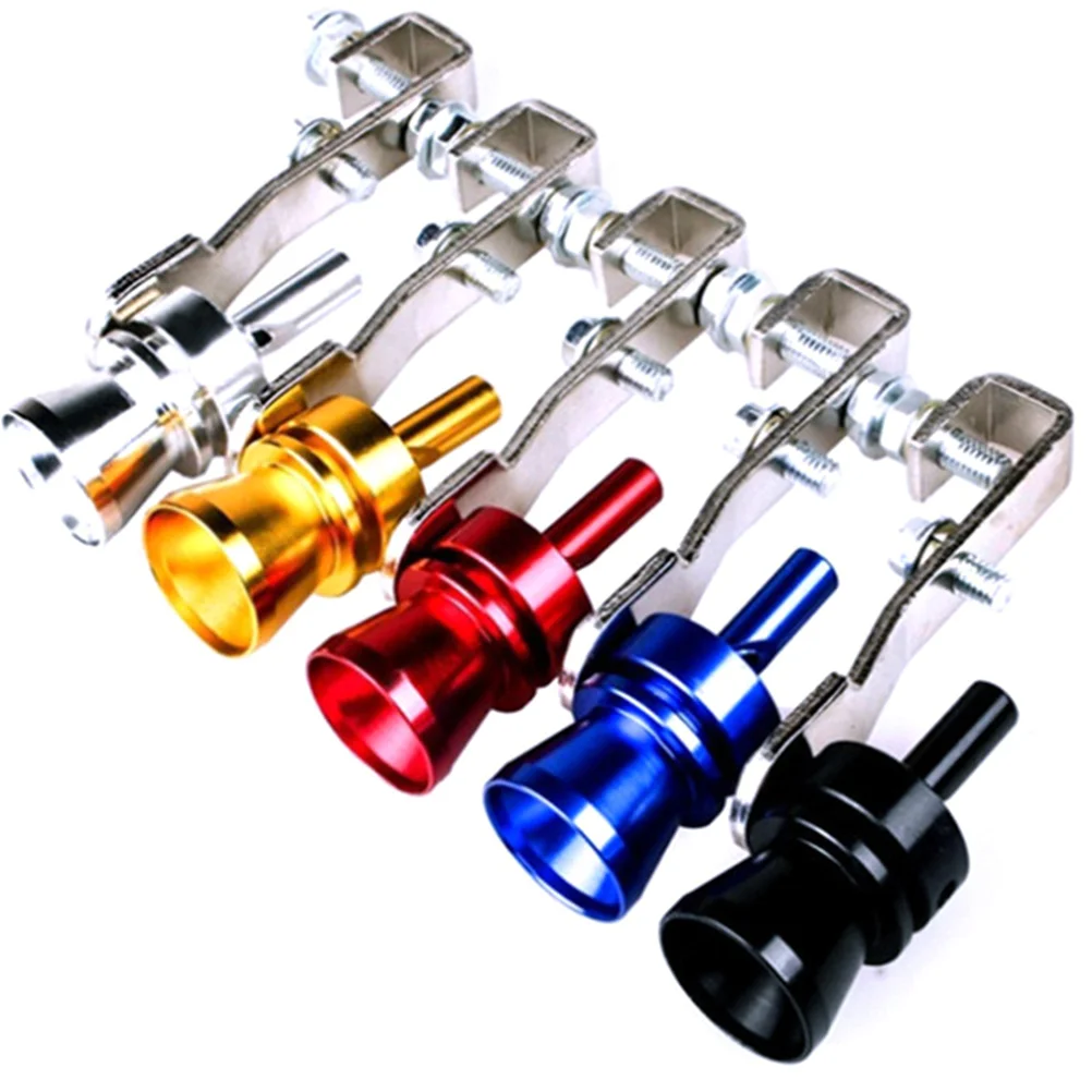 Whistle Sound Car Exhaust Simulator Universal Off Blow Muffler Tailpipe Aluminum Booster Valve Turbo Tail Accessories Whistles