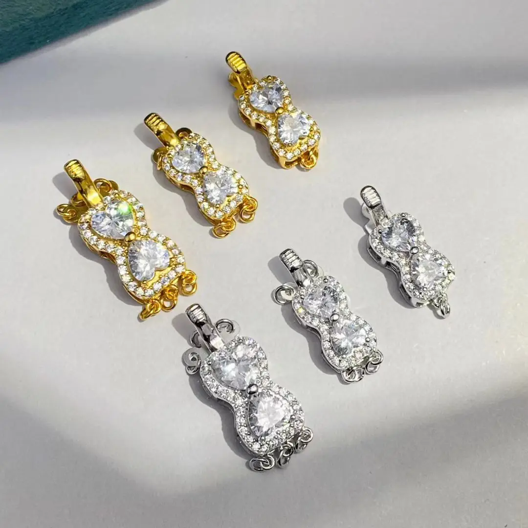 

DIY 925 Sterling Silver Necklace Bracelet Clasp Hook Accessories for 5-12mm Pearls Beads