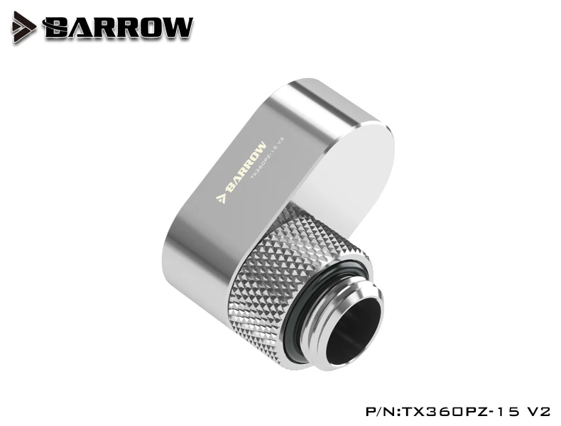 

Barrow Brass 360 Rotary 15MM Offset G1/4" Fittings,Split Computer Water Cooling Easy Install Extender Adapter,TX360PZ-15 V2