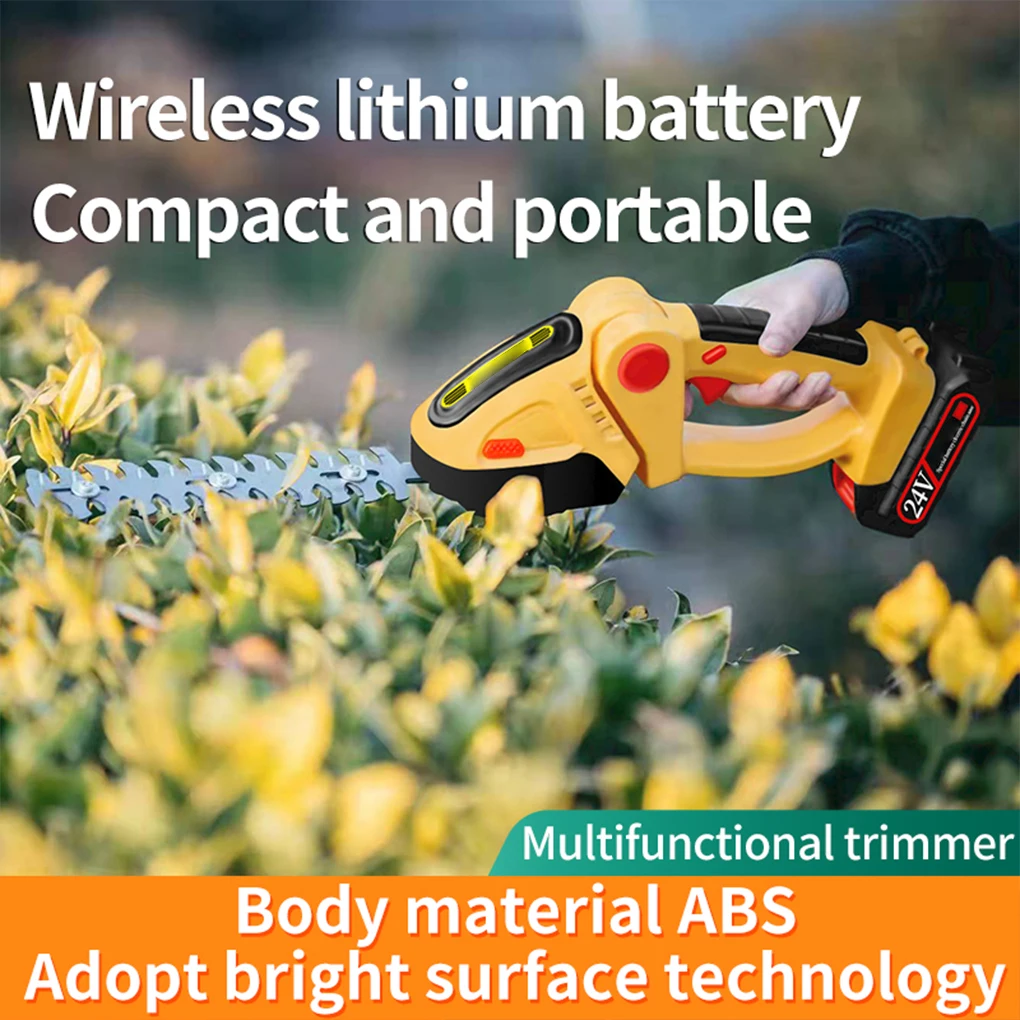 

High-power Cordless Electric Mower For Garden Shrub Pruning And Trimming Unrestricted Wireless 24V Green EU Plug