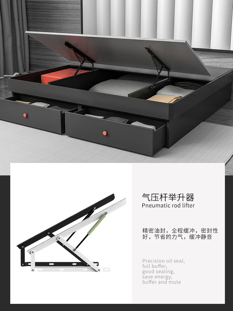 Hydraulic support rod bed support double bed hydraulic support lifting