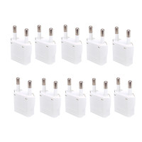 EU Plug Adapter Travel Adapter CN US To EU KR Brazil Israel Black/White Power Adapter Electrical Plug Converter Sockets Outlet