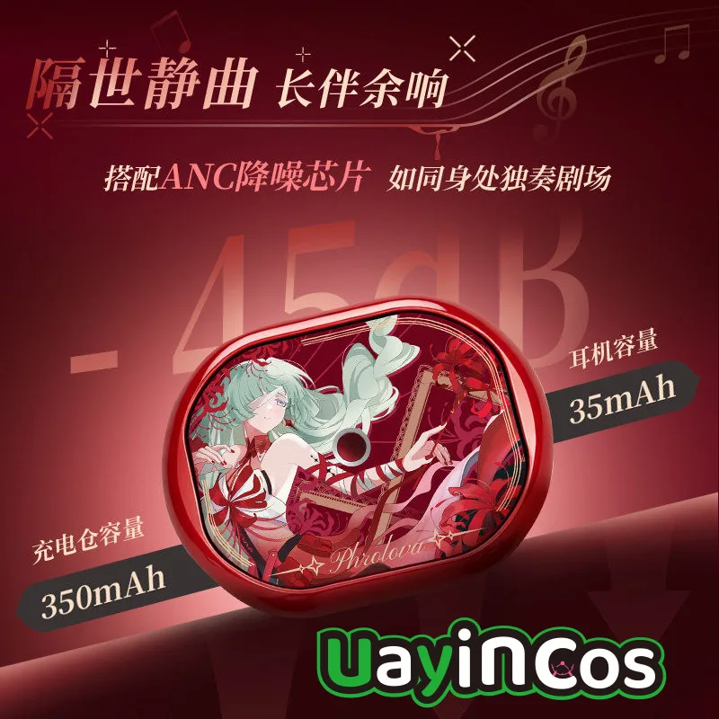 casque-bluetooth-a-clip-d'oreille-rotatif-en-alliage-phrolova-wuthering-waves-casque-audio-bluetooth-pour-anime-jeux-jouets-cadeaux-cosplay