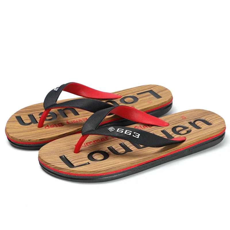 2023 High Quality Hot Sale Flip Flops Men Summer Beach Slippers Men Fashion Concise Slides Casual Men Slippers Beach Outdoor