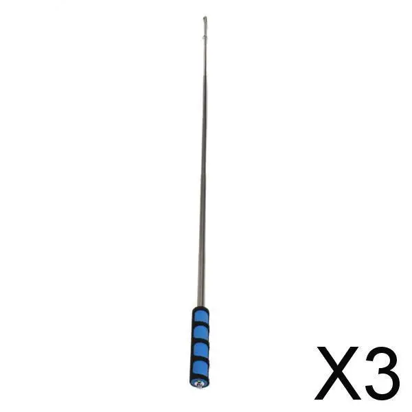 3-6pack Extendable Pole Portable Telescopic Handheld Flag Pole 2M Blue