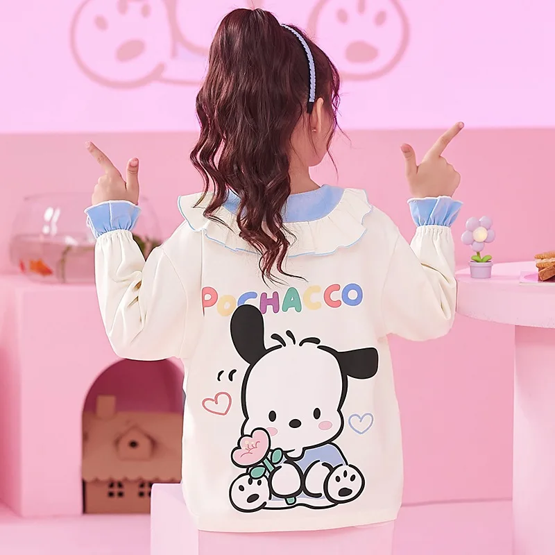 

Summer Thin Long Sleeve Homewear Suit Sleepwear Pyjamas Robe Children's Clothing Mother Kids