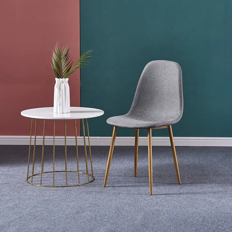 Simple Nordic Light Luxury Backrest Home Chair Dining Chair Iron Art Negotiation Leisure